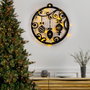 Wallity Accesorio Decorativo de Pared de Metal XMASBLACK - 028 Negro 60 x 64 cm